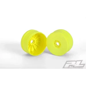PROLINE VELOCITY V2 YELLOW FRONT OR REAR 1-8TH BUGGY WHEELS 4PCS - PR2702-02