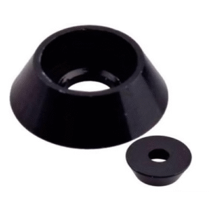 MACH-1 RACING // M3 CAP HEAD CONE ALUMINIUM WASHER BLACK (10)