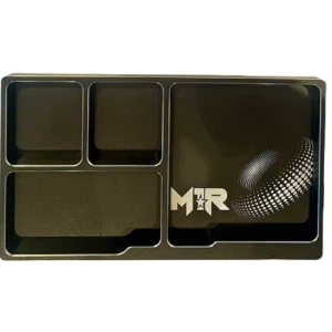 MACH-1 RACING // 4 COMPARTMENT ALLOY PARTS TRAY 90MMX160MM